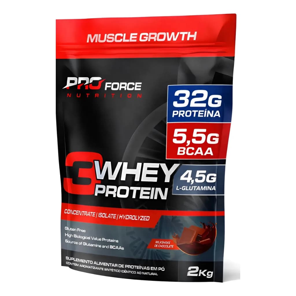 Whey Protein Com 32g De Proteína 2kg - Pro Force Nutrition chocolate