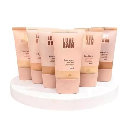Base Líquida Matte de Alta Cobertura Love Rain