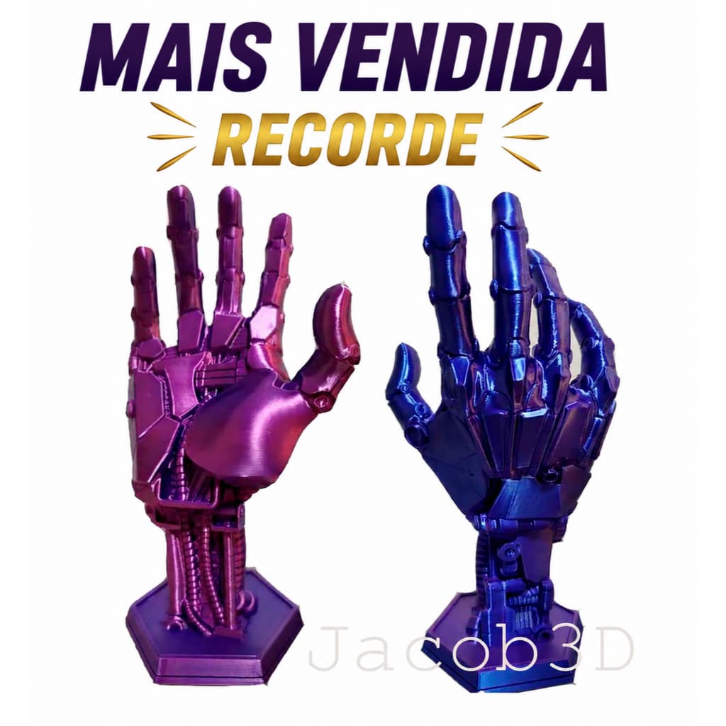 Suporte para Controle de video game Universal - Mão Robô mão Robotica organizador pra controle gamer