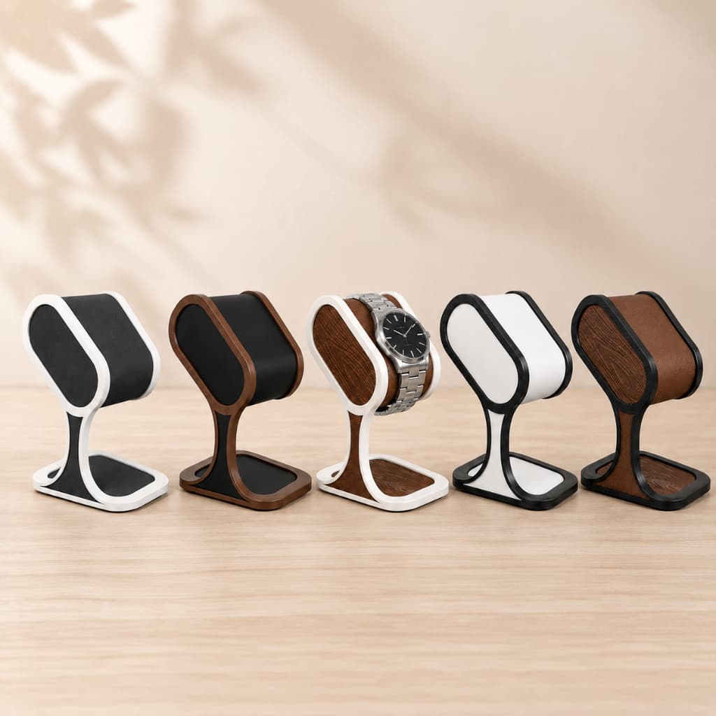 Suporte Porta Relógio Mesa Organizador Expositor Relógios Smartwatch Pulso Masculino Feminino Luxo