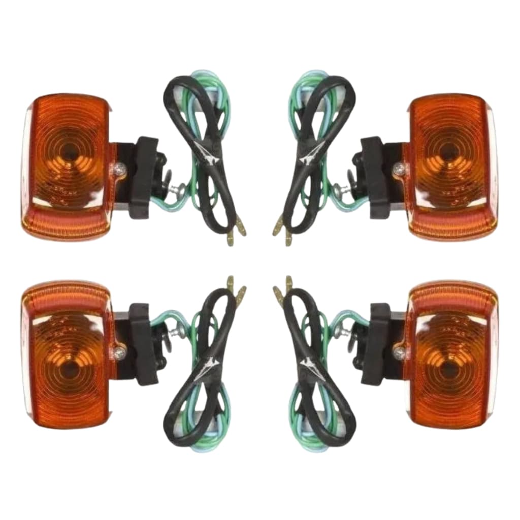 Kit 4 Piscas Moto Nxr Bros 125 e 150 2003 à 2012 XLR 125 1996 a 2003 XR 200 1993 a 2002 Pro Tork