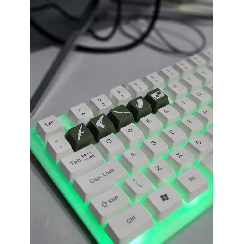 Keycaps para Teclado Mecânico – Estilo Gamer CS:GO
