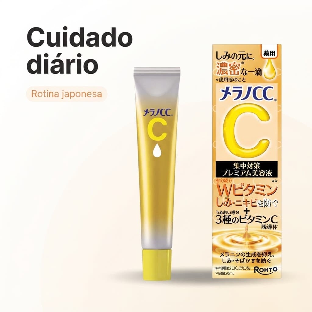 Rohto Melano CC Premium Sérum Vitamina C Manchas Acne Pele Oleosa