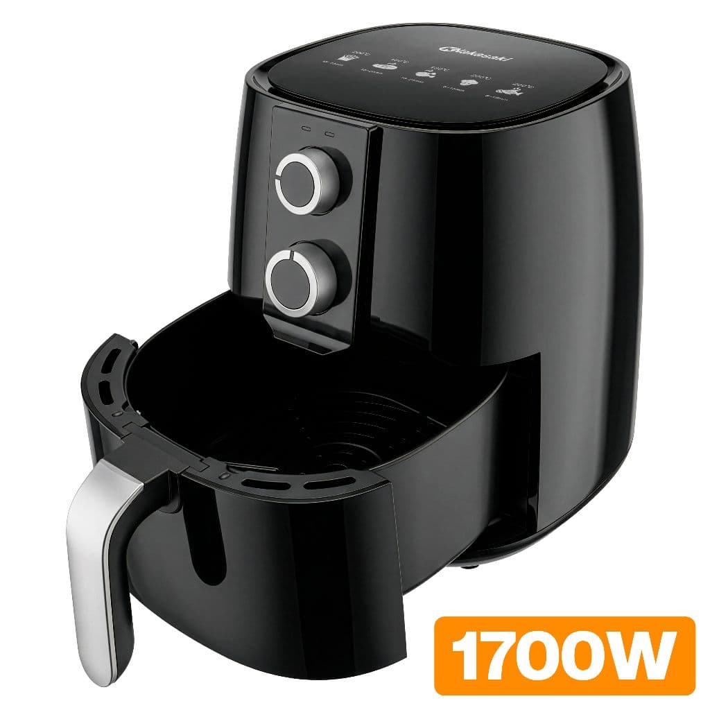 Air Fryer Nakasaki 3,8L Fritadeira Sem Óleo Compacta E Econômica Com Timer Controle de Temperatura 80° a 200°