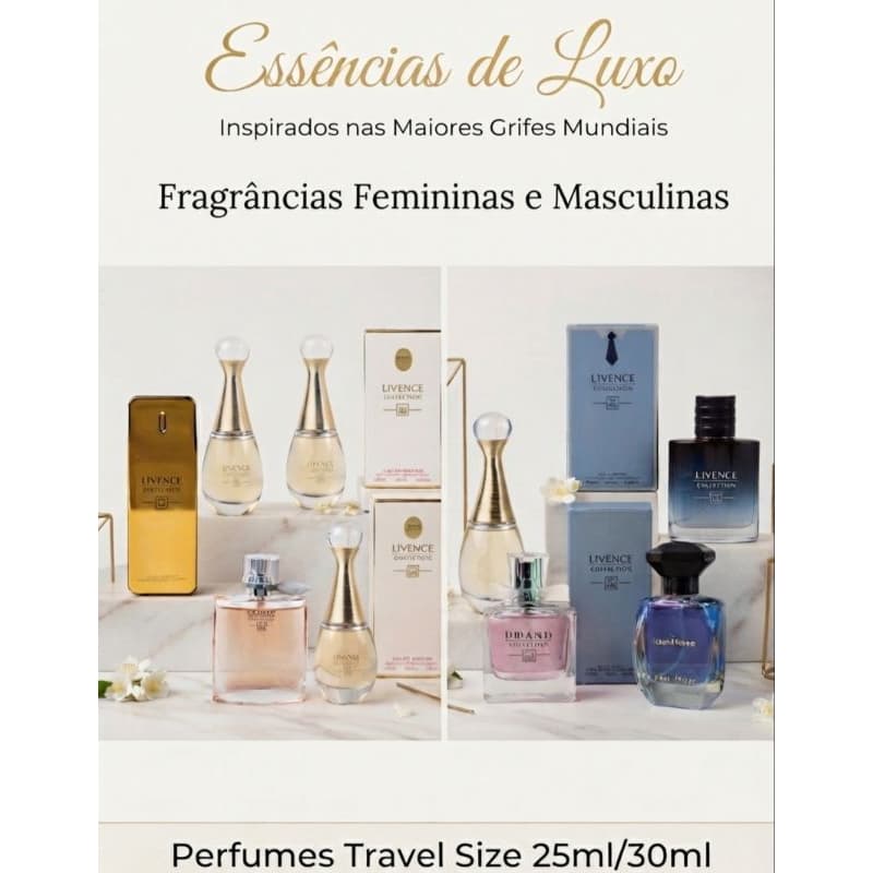 Perfumes masculinos e femininos Brand/ Livence/ Lua e Neve Inspirados em marcas importadas
