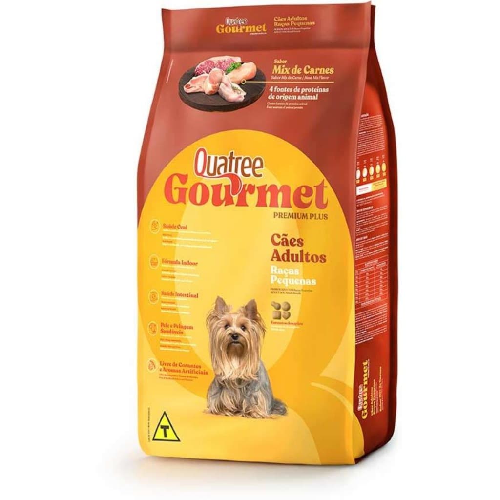 Ração Quatree Gourmet Cachorro Adulto Raças Pequenas 1kg