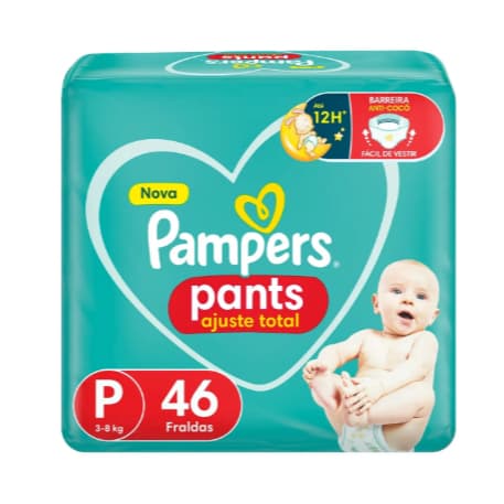 Fralda Pampers Pants Ajuste Total P  Sem Gênero