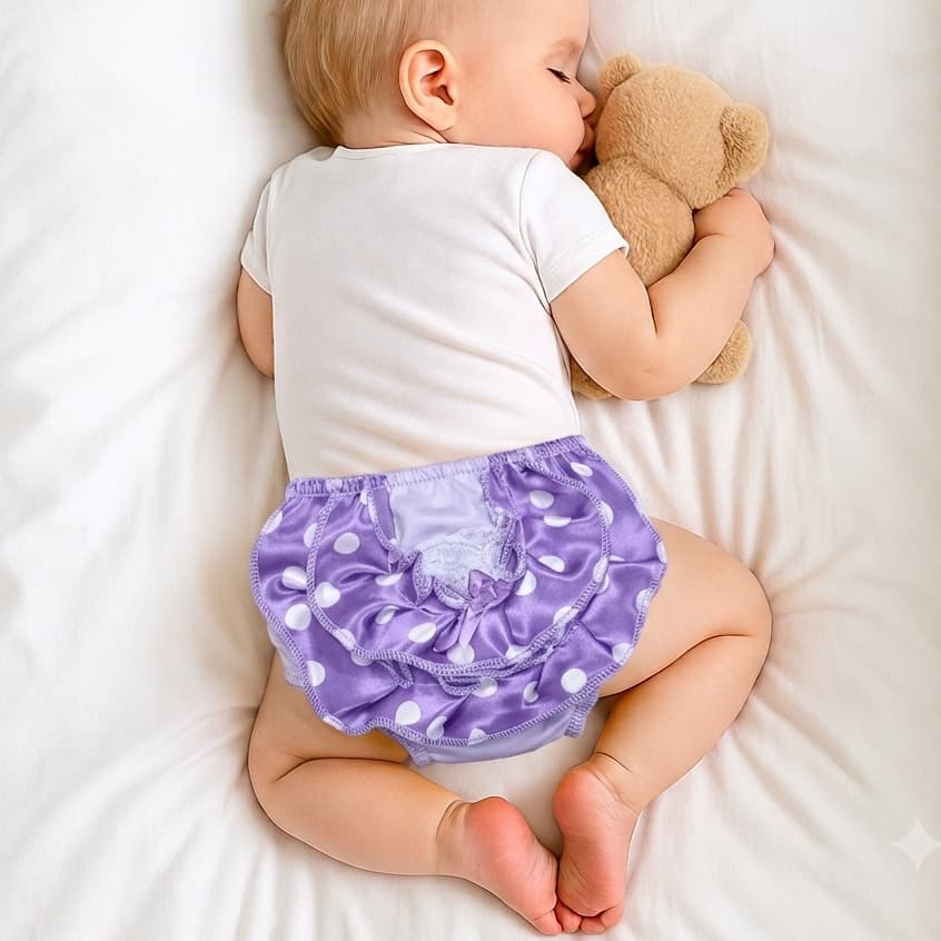 Kit Calcinha de Bebê Infantil Bunda Rica Tapa Fralda Algodão Bumbum Rico Enxoval