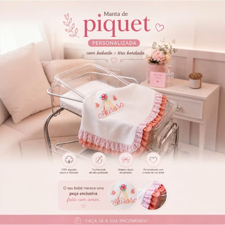 Personalizados (Nome & Bordado) Fralda Cueiro Manta Piquet Toalhas Paninho de Boca Enxoval Bebê