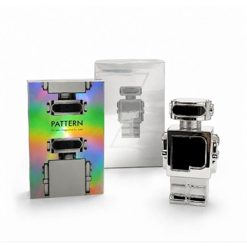 Perfume MASCULINO PATTERN 100 Ml Perfume Masculino Pattern Robô 100ml Importado Eau de Parfum Presente Masculino