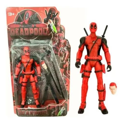 Boneco Deadpool & Volverine Articulado 15cm Brinquedo Infantil Figuras Ação