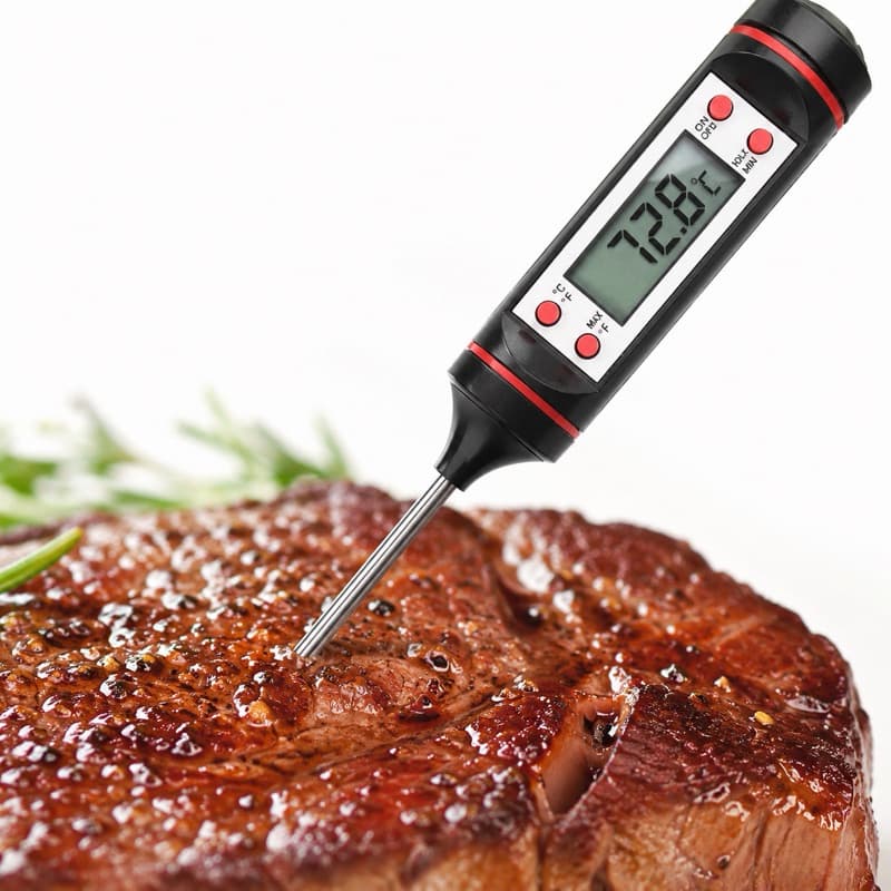 Termômetro Culinário Tipo Espeto Digital De Cozinha Alimentos Àgua