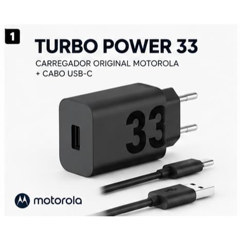 carregador motorola original, turbo power 33w, carregador usb c, carregador rápido