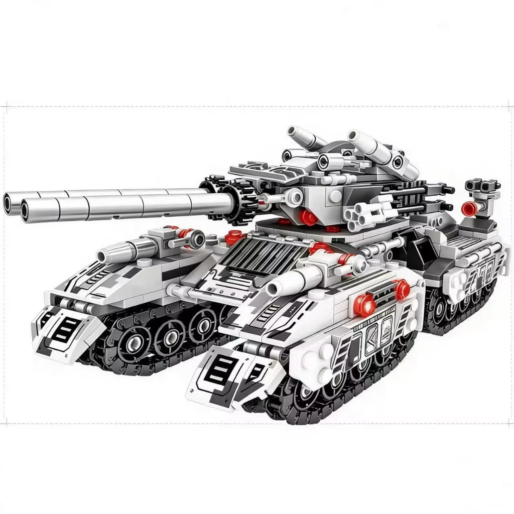 Blocos De Montar Tanque Militar 8 em 1 Tipo Lego 1099 Peças K99 e T85 324 pçs.