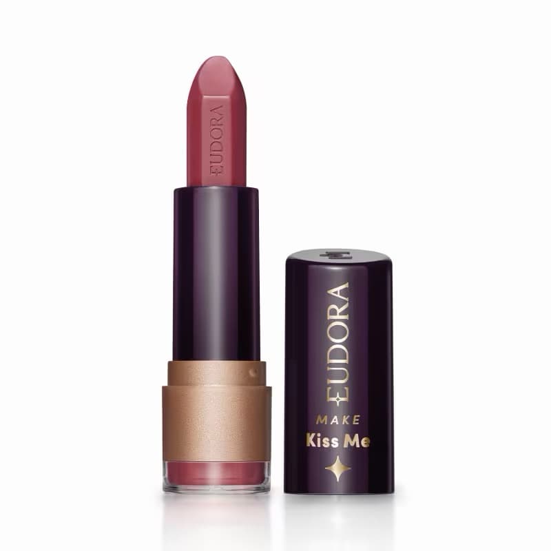 Batom Matte Rose Único Eudora Make Kiss Me 3,7g