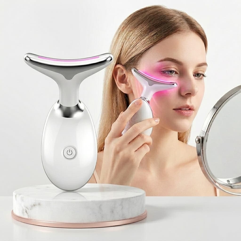Massageador Facial Lifting Facial Anti-Idade/rugas Skincare LED Fototerapia