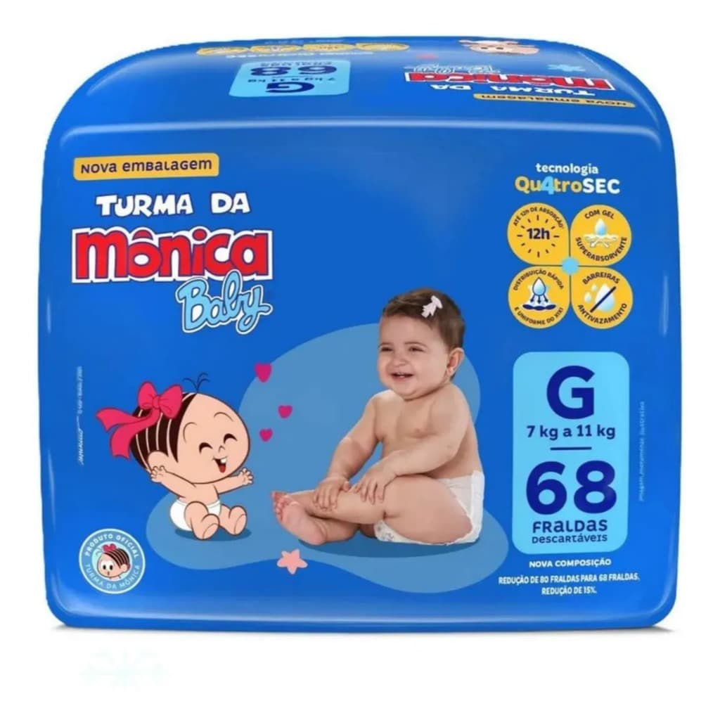 Fralda Turma da Monica Baby