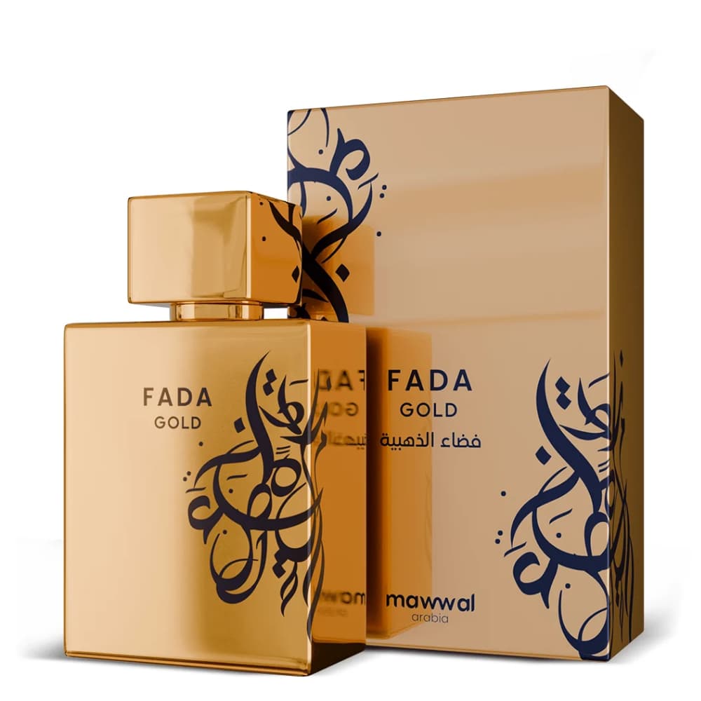 Mawwal Fada Gold Perfume Masculino Árabe 100ml | Eau de Parfum Importado Original | Fragrância Masculina