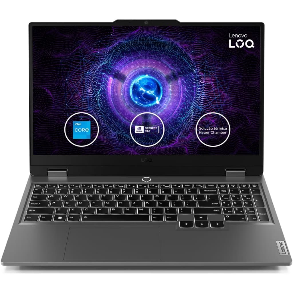 Notebook Gamer Lenovo LOQ IRX9 15.6" 144Hz - Intel Core i5-13450HX, 8GB RAM, 512GB SSD, RTX 3050 6GB, Linux