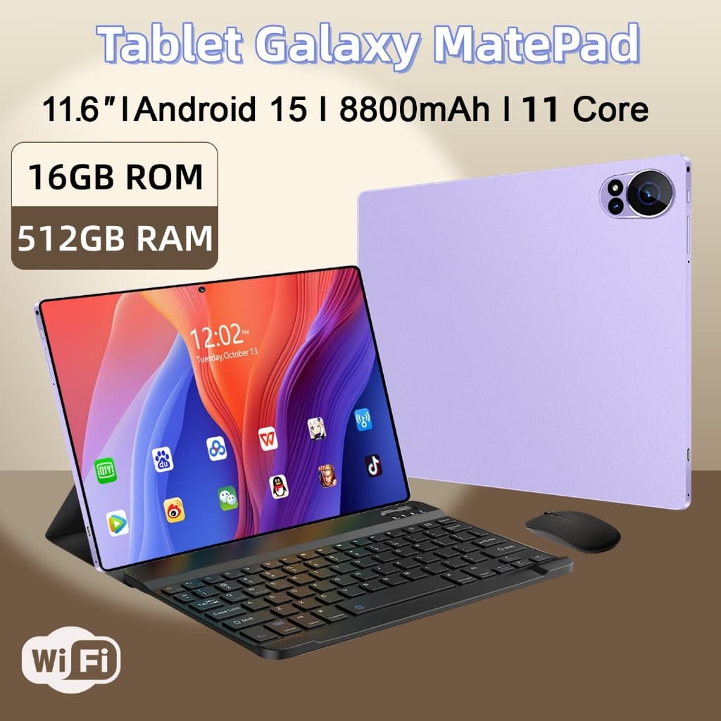 【Teclado e mouse grátis】Tablet Matepad Pro 16 GB + 512 GB, 12,8 polegadas, HD, 8.800 mAh, dois chips, Android 5G