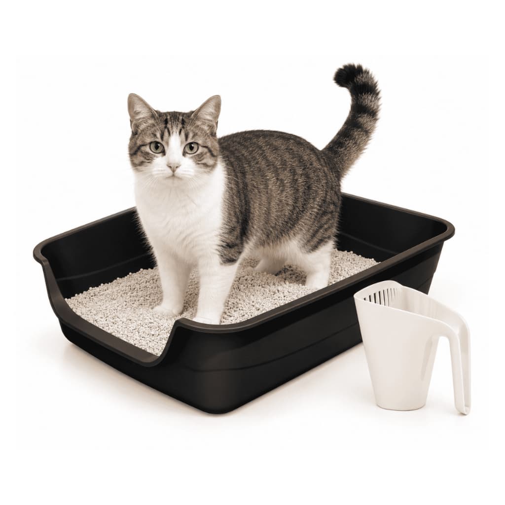 Praticidade no Dia a Dia! Kit Caixas de Areia para Gato Bandeja Sanitária Pet Gatinhos