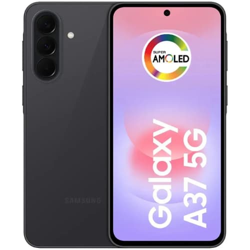Celular Samsung Galaxy A37 5G 256GB 8GB RAM Preto | Tela Super AMOLED 6.7" | Câmera Tripla 50MP | Recursos AI