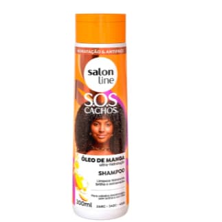 Shampoo S.O.S Cachos Óleo de Manga Salon Line 300ml Limpeza Hidratante Reconstrução Profunda Original