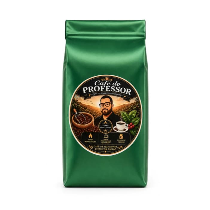Café Do Professor Em Grãos 1kg Aroma Marcante Sabor Especial
