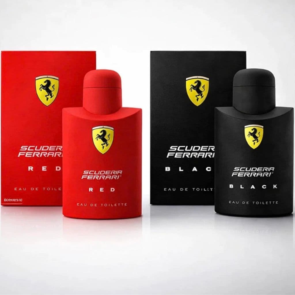 kit 2 perfumes Ferrari Black + Red Masculino 100 ml Fragrância Importada Marcante e Irresistivel R$21,90 - 40,89