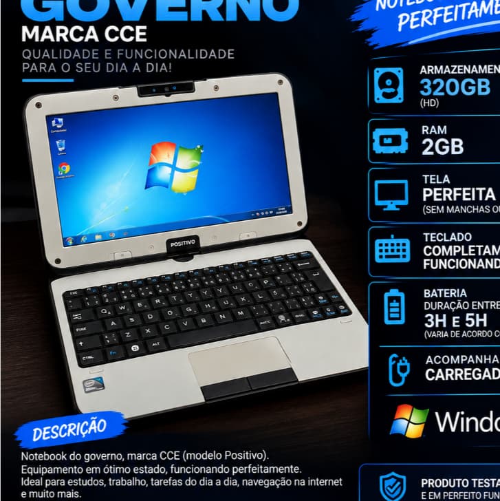 Notebook Positivo 2 em 1