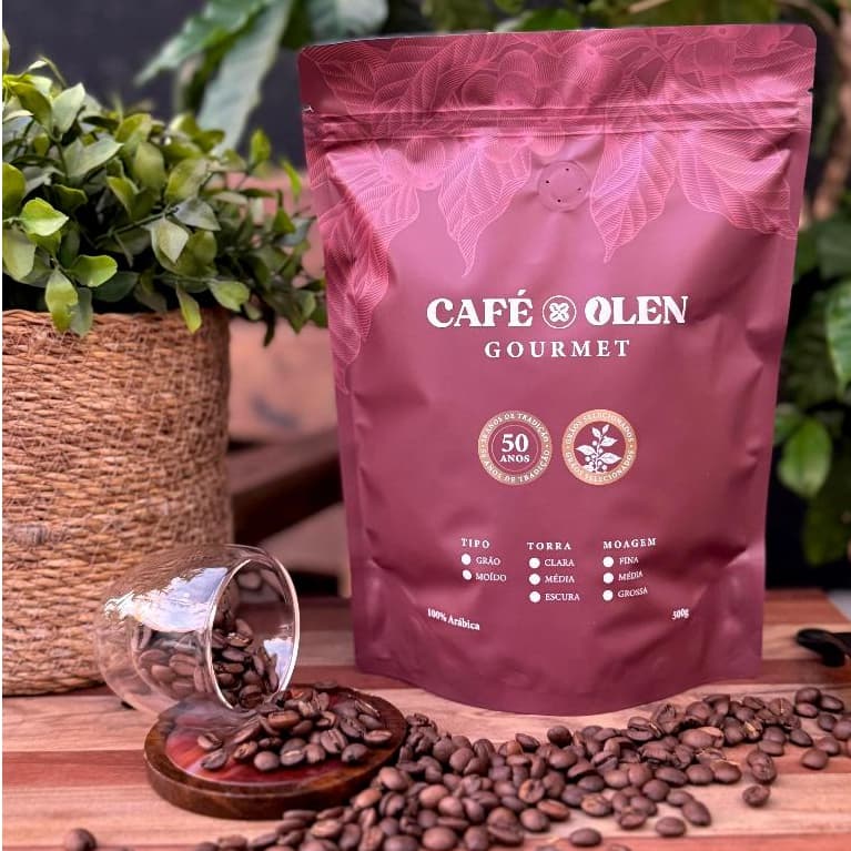 CAFÉ OLEN GOURMET EM GRÃOS - 100% Arábica | 500g