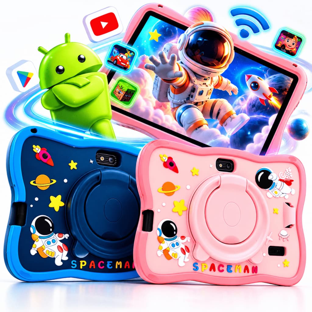 Tablet Infantil Tablet Para Criança Dia Das Crianças Android Capa De Silicone 8Gb Ram 16Gb De Memoria