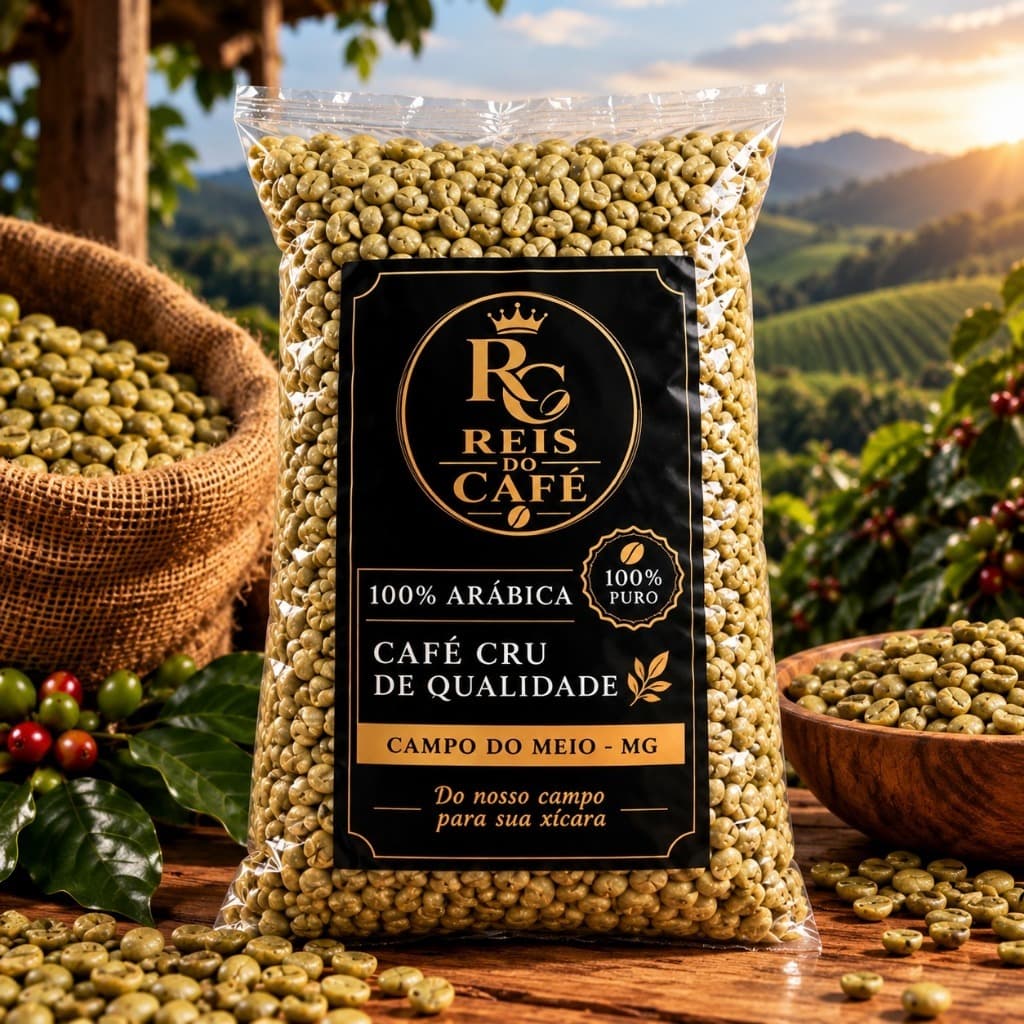 1 KG Café Cru Em Grãos 100% Arábico Do Brasil Para Torrar O Próprio Café Com Frescor E Aroma Personalizado