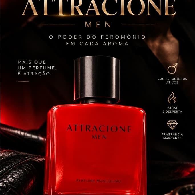Perfume Attracione Masculino Importado 100ml - com Feromônios