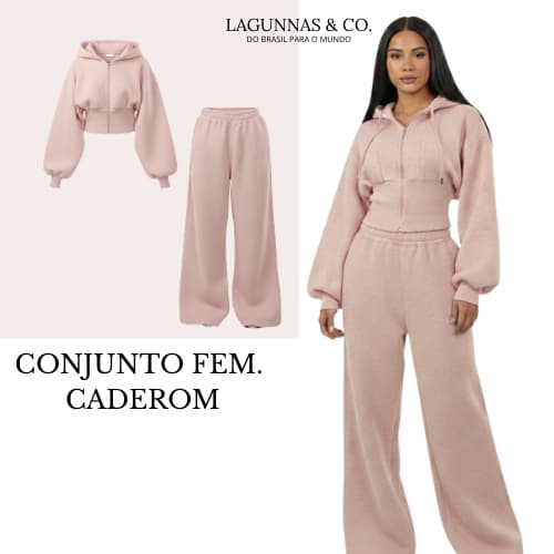 conjunto femenina de moletom para frio desing gringa lagunnas