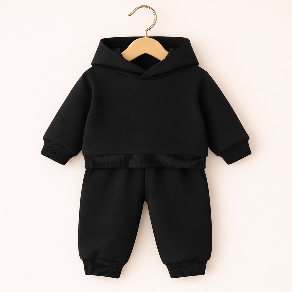 Conjunto Moletom Bebê Recém Nascido P M G GG Com Touca Algodão
