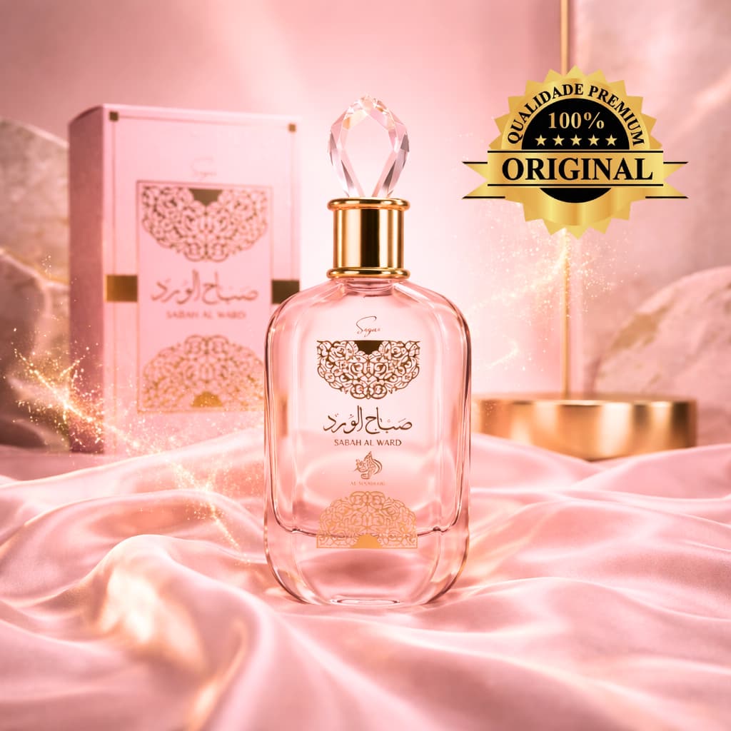 Perfume Sabah Al Ward Sugar 100ml Feminino Original Importado Doce Gourmand Alta Fixação