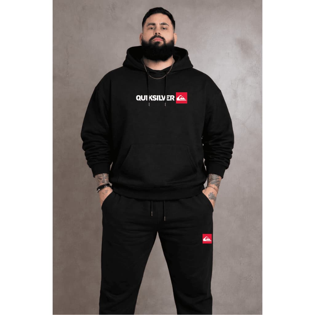 Conjunto Masculino Blusa de Frio Moletom e Calça Plus Size Inverno G1 ao G5