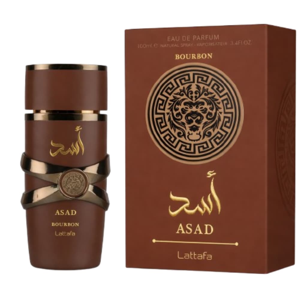 Asad Bourbon Lattafa 100ml Perfume Masculino Original Árabe Importado Eau De Parfum