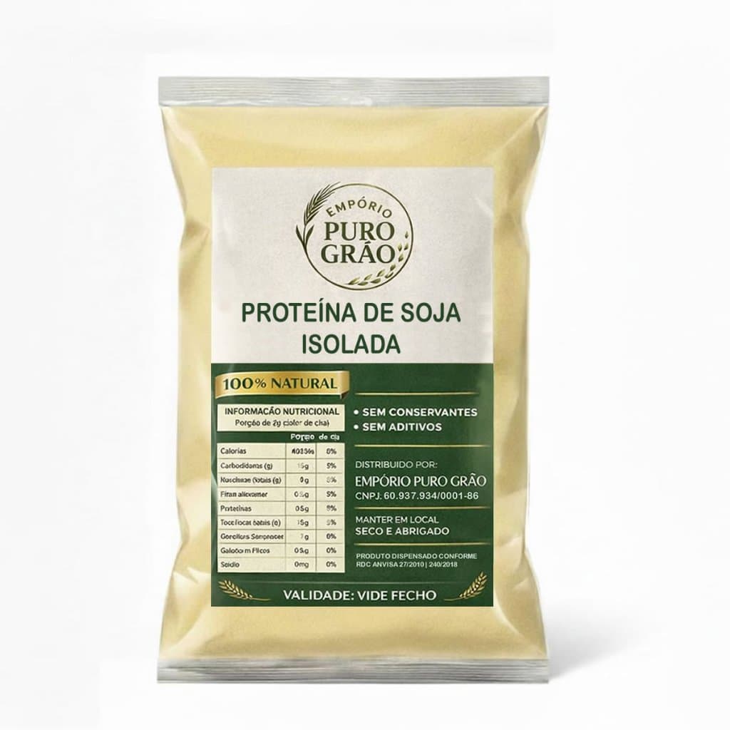 Proteína Soja Isolada Pré/Pós-Treino Academia Nutrição Vegano Músculo