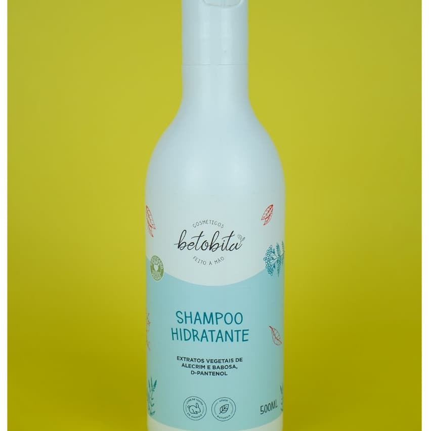 Shampoo Hidratante 500 ML - Limpeza Suave - Hidratação - BetoBita
