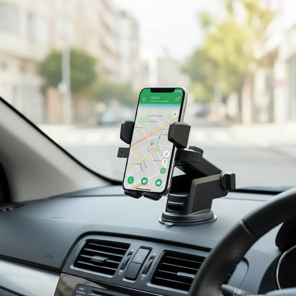 Suporte de Celular para Carro De Ventosa Rotação 360 Fixação Forte Prático Seguro Universal Para GPS