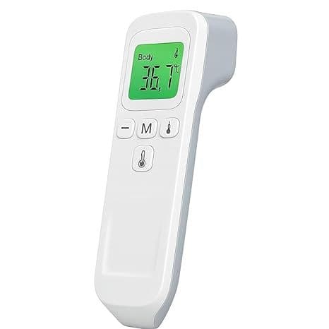 Termômetro Infravermelho Digital Sem Contato Bebê Criança Adulto Portátil Preciso Rápido Memória Alarme Alta Temperatura