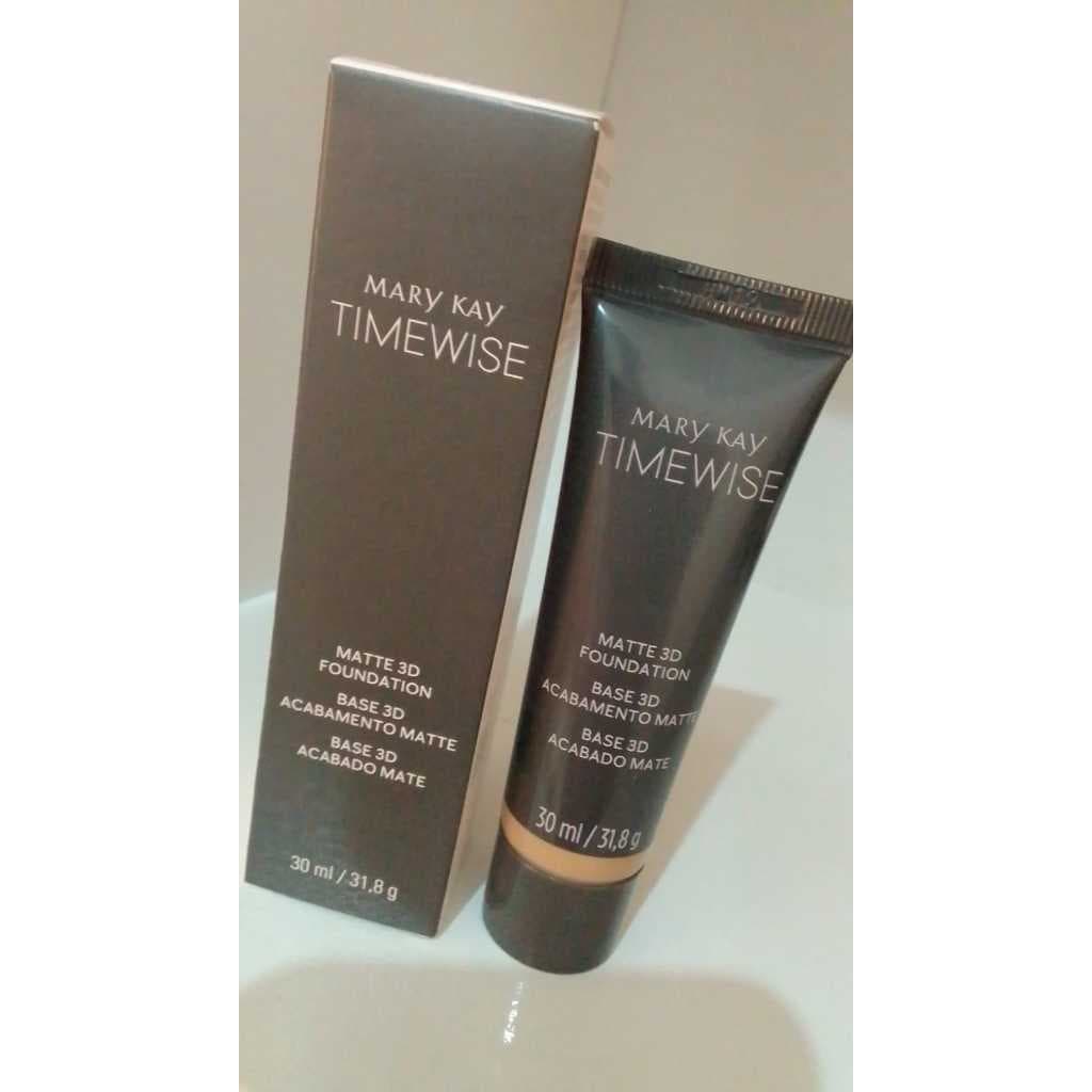 Base Líquida Mary Kay TimeWise 3D - Cobertura Média, Antienvelhecimento, Acabamento Matte