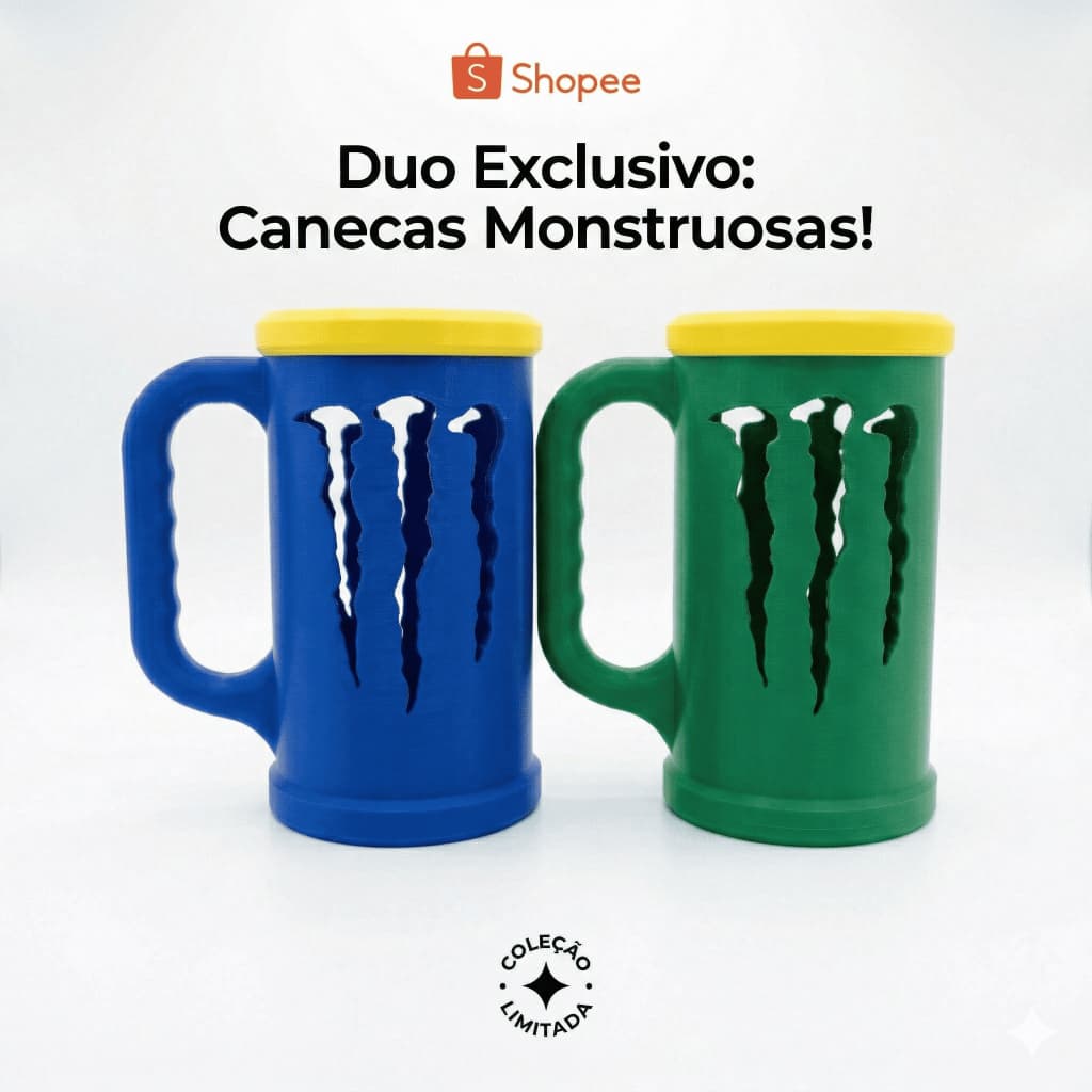 Caneca Monster Energy - Porta Lata 473ml