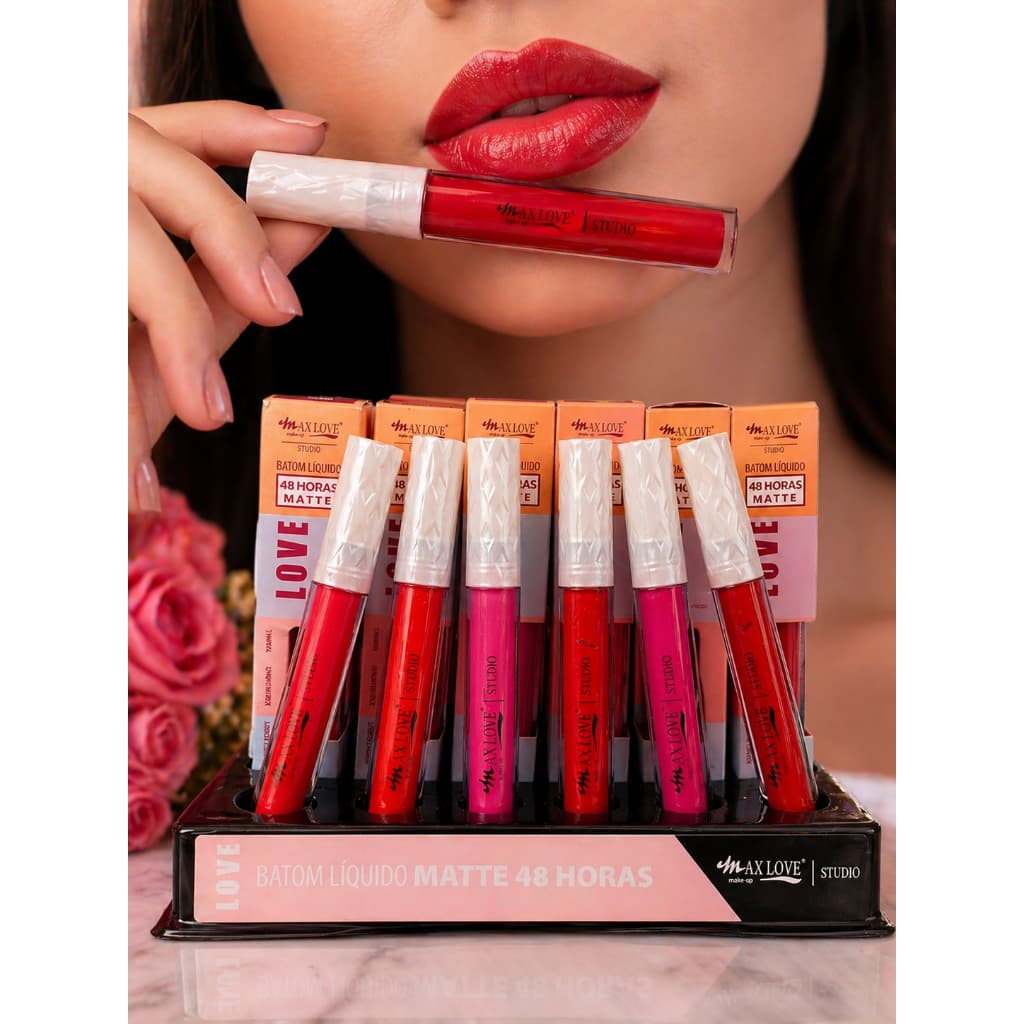 Batom Líquido Matte Max Love Líquido 48 horas Longa Duração À Prova D'água - Produto Original