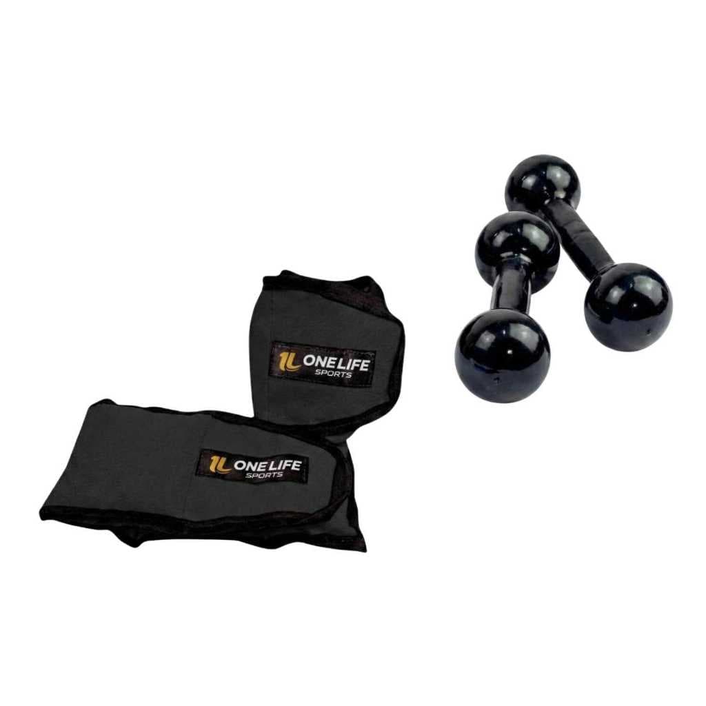 Kit Caneleira Profissional 2kg + Halter 1kg – One Life Sports® – Fitness | Treino