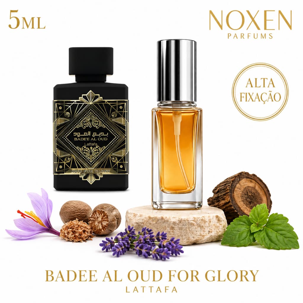Perfume Masculino 5ml Premium Vidro Spray Badee For Glory Oud Intenso Importado