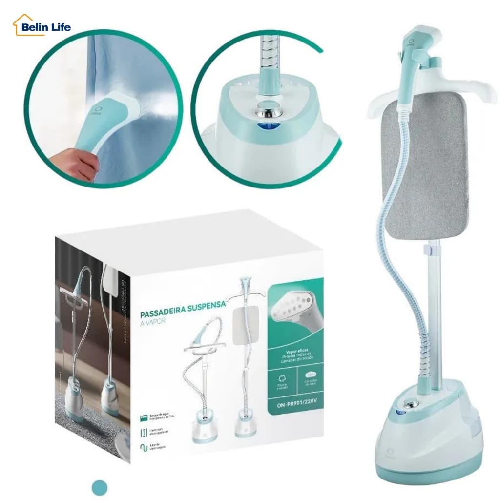 Onistek Passadeira a Vapor Roupas Vertical 1.6L 10 Modos ON-PR901 110V e 220V