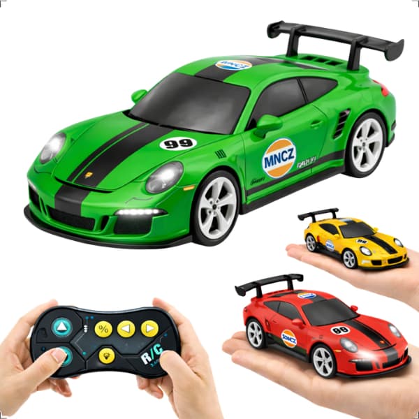 Mini Carrinho De Controle Remoto 1:64 Drift Recarregável Com Led